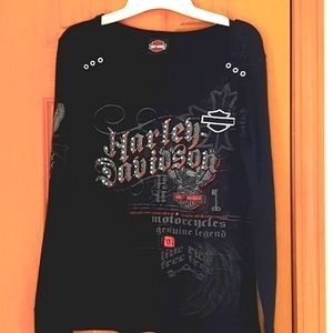 Sz L  long sleeve  Harley-Davisdon shirt